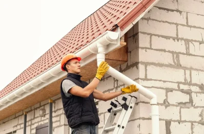 Pose et remplacement de gouttières au Riols